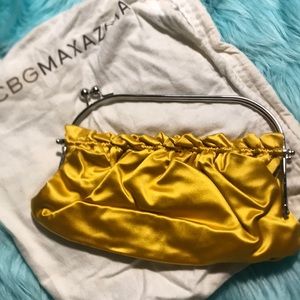 BCBG Golden clutch evening bag
